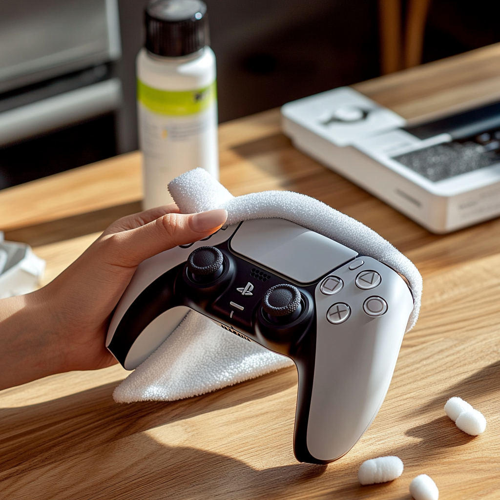 Clean PS5 controller safely