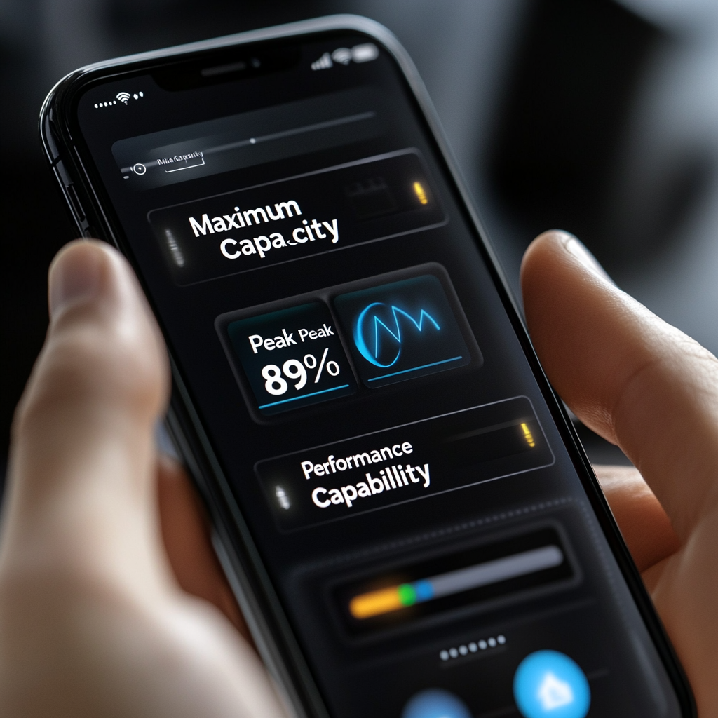 iPhone battery settings screen