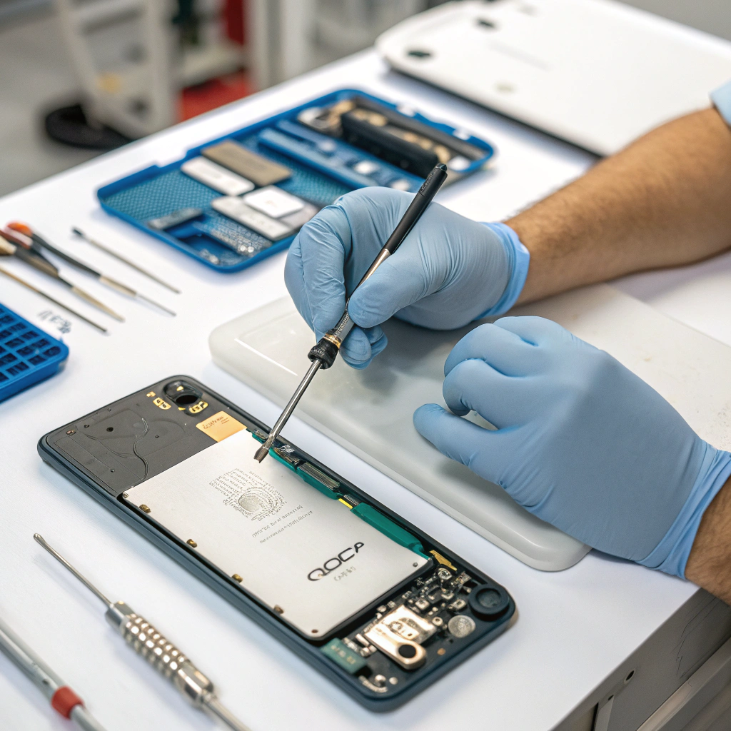 blue ceramic coffee mug with textured design